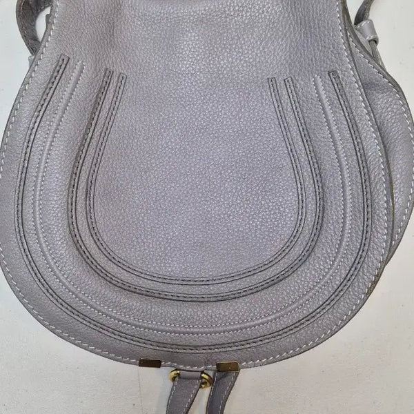[BUNJANG] Chloé Marcie Medium Crossbody Bag Grey / 끌로에 마르씨 미디엄 크로스백 그레이
