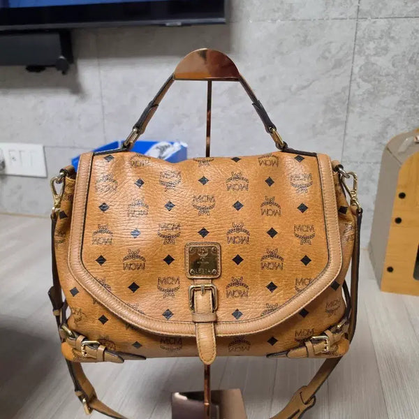 [BUNJANG] MCM Visetos Shoulder Bag Brown / MCM 비세토스 숄더백 브라운