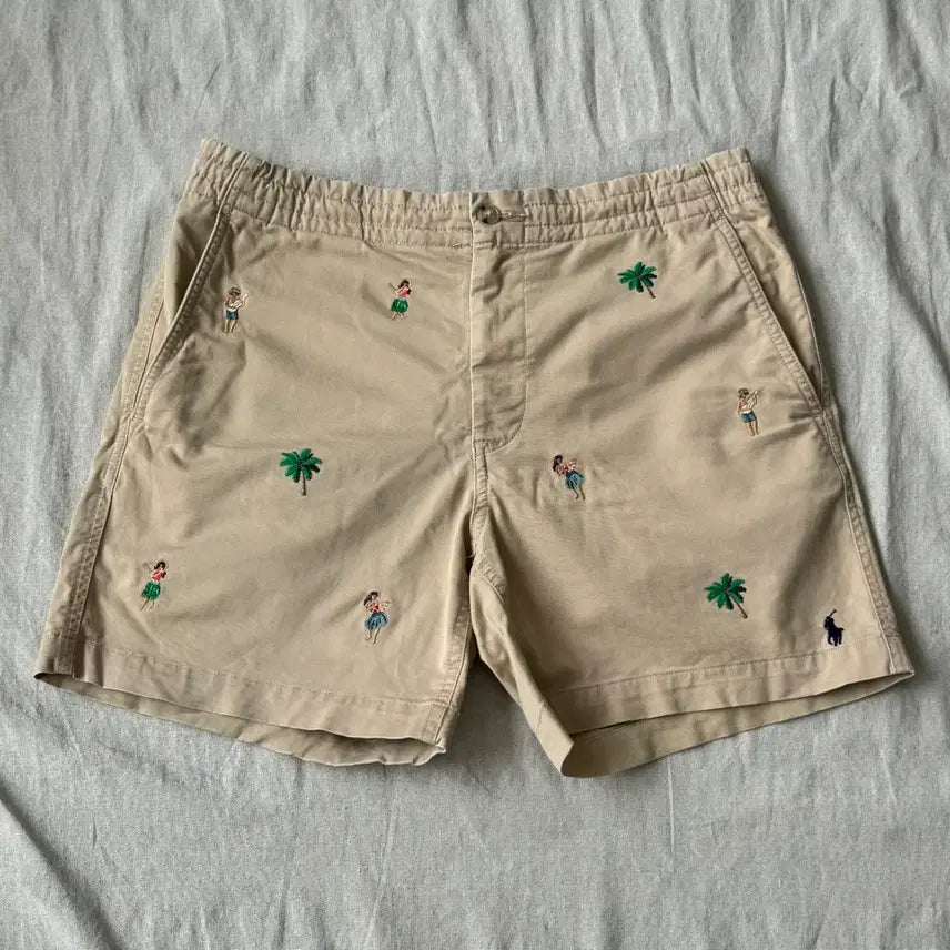 [BUNJANG] Polo Ralph Lauren Prepster Hawaiian Embroidery Chino Shorts / 폴로랄프로렌 프렙스터 하와이자수 치노 반바지 S