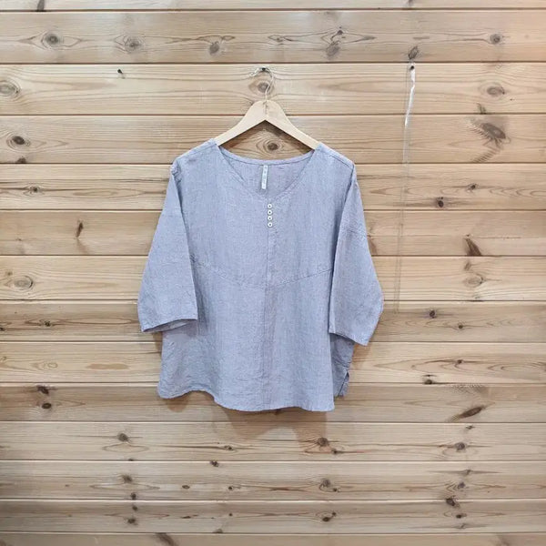 [BUNJANG] Linen Blouse / 린넨 블라우스