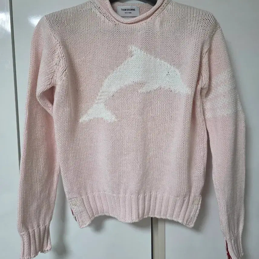 [BUNJANG] Thom Browne Dolphin Knit Pink / 톰브라운 돌고래 니트 핑크