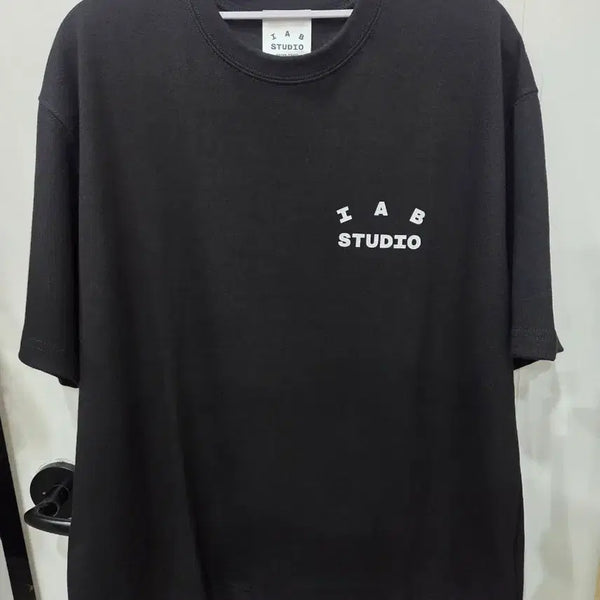 [BUNJANG] IAB STUDIO Short Sleeve T-Shirt Black Large / IAB STUDIO 반팔 티셔츠 블랙 라지