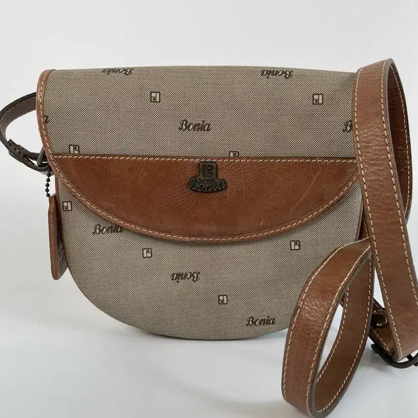 [BUNJANG] Bonia Authentic Vintage Monogram Mini Crossbody Bag / 보니아 정품 빈티지 모노그램 미니 크로스백