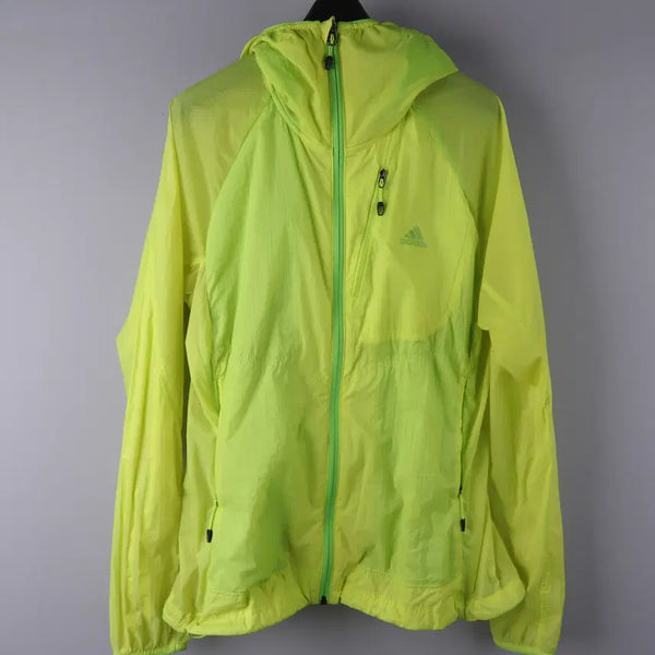[BUNJANG] Adidas Women's Light Windbreaker Jacket Fluorescent (100) / 아디다스 여성용 라이트 윈드브레이커(바람막이 점퍼) 자켓 형광 (100)