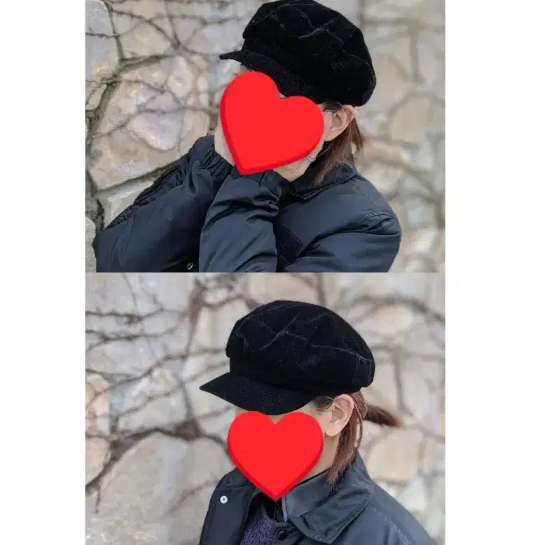 [BUNJANG] Zara Velvet Beret Hat / 자라 zara 베레모 벨벳 빵모자 s