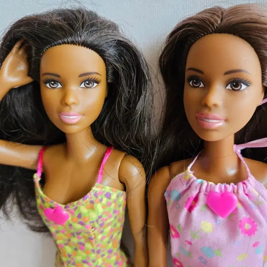 [BUNJANG] Vintage Black Barbie Doll Set / 빈티지 흑바비인형 세트
