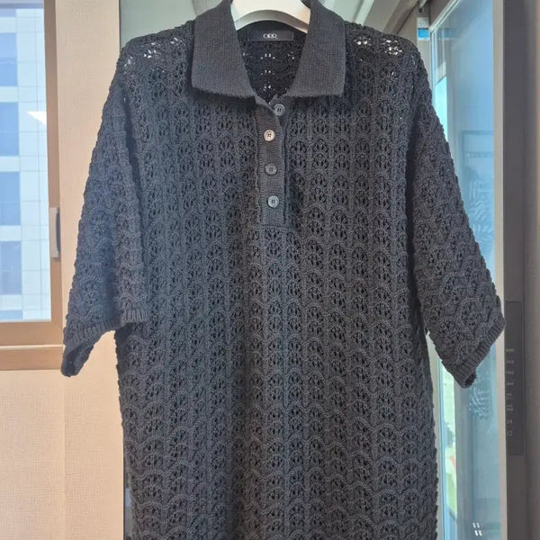 [BUNJANG] ORR Crochet Knit Black M Size / 오르 orr 크로셰 니트