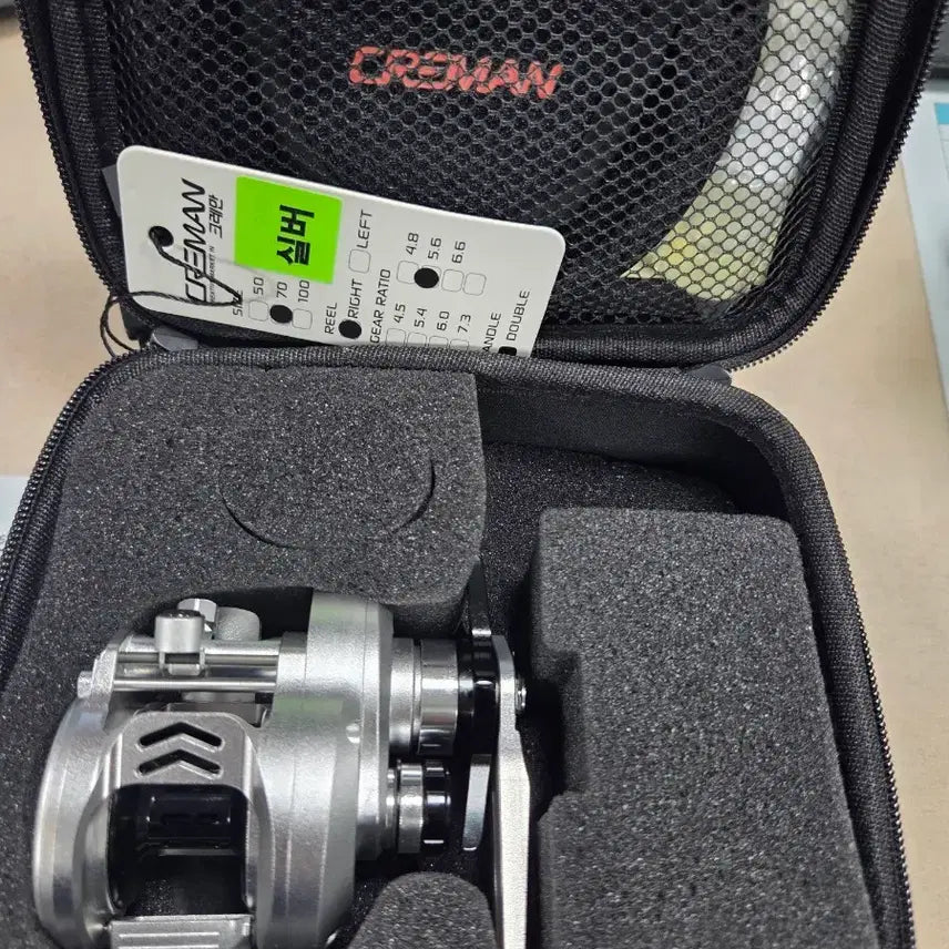 [BUNJANG] Crezman Little Giant Baitcasting Reel Silver (Right Hand, 5.x:1 Gear Ratio) / 리틀자이언트 베이트릴