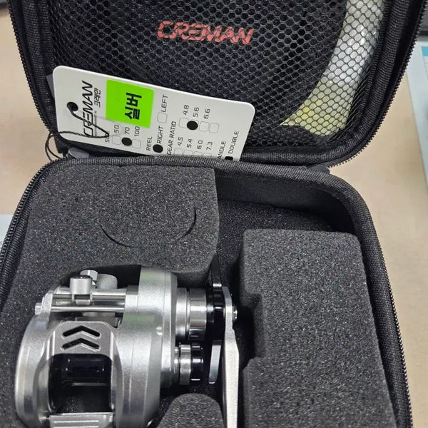 [BUNJANG] Crezman Little Giant Baitcasting Reel Silver (Right Hand, 5.x:1 Gear Ratio) / 리틀자이언트 베이트릴