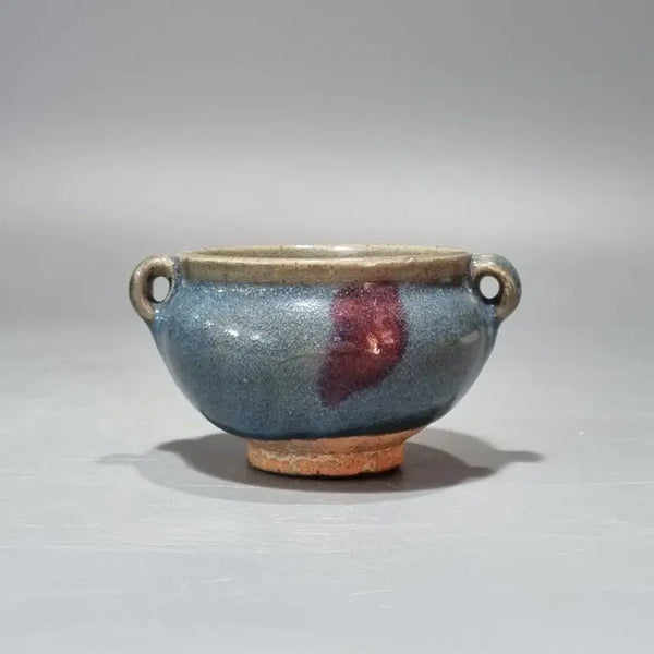 [BUNJANG] Song Dynasty Jun Ware Celadon Glazed Tripod Censer with Red Glaze Spotting / 송균요 홍반 양이로