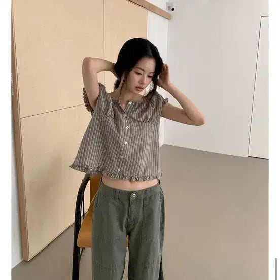 [BUNJANG] Maybe Baby Brodo Pants Khaki / 메이비베이비 brodo 팬츠 카키
