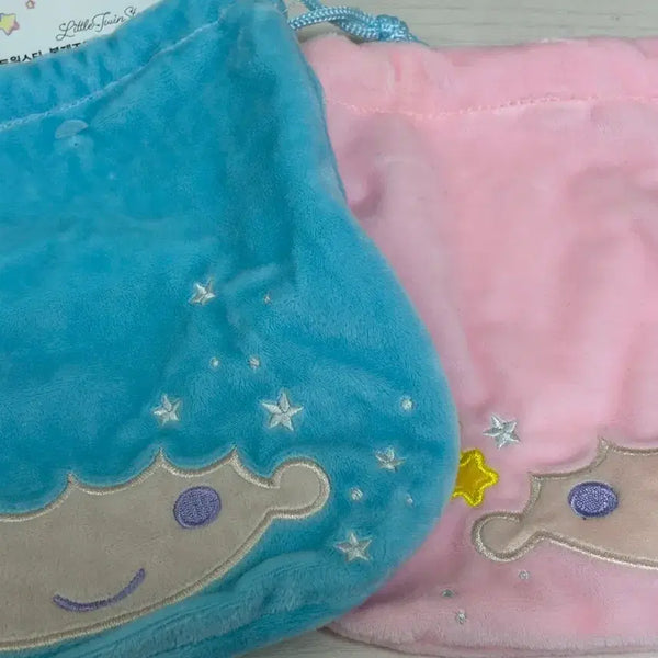 [BUNJANG] Daiso Little Twin Stars Sanrio Pouch Bundle Set / 다이소 리틀트윈스타 봉제 조임 산리오 파우치 일괄