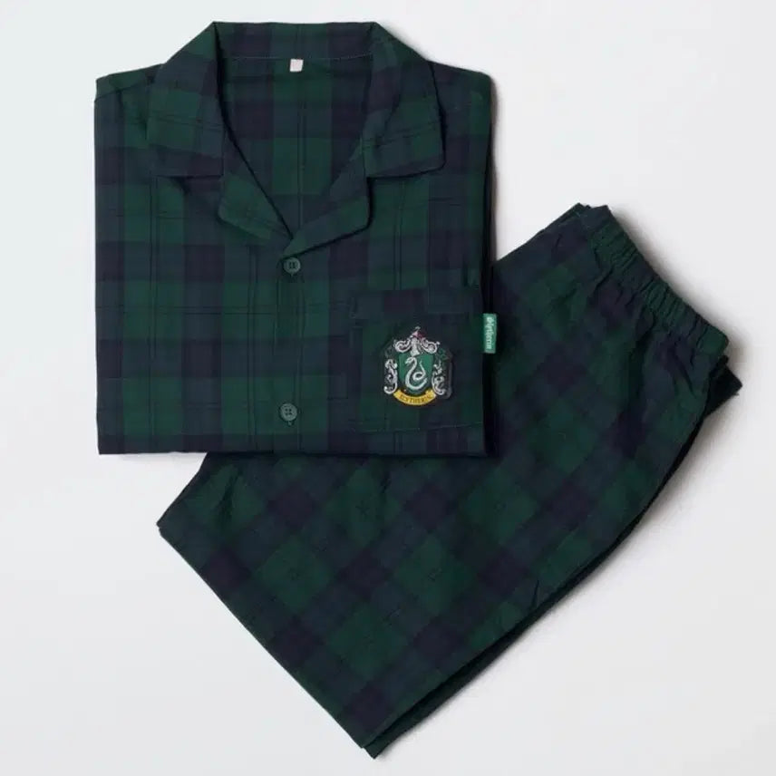 [BUNJANG] Spao Harry Potter Slytherin Flannel Pajama Green S / 미개봉) 스파오 해리포터 슬리데린 프란넬 그린 파자마 S