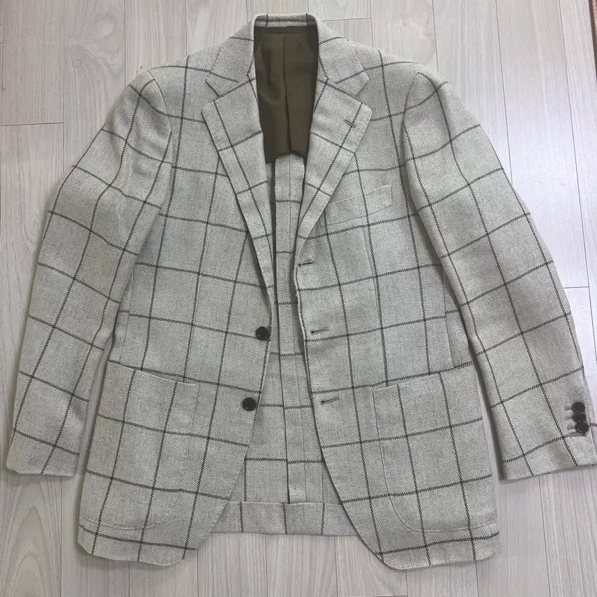 [BUNJANG] SOVEREIGN by UNITED ARROWS Wool-Linen Windowpane Blazer / 소버린 by UNITED ARROWS 울린넨 윈도우페인 자켓