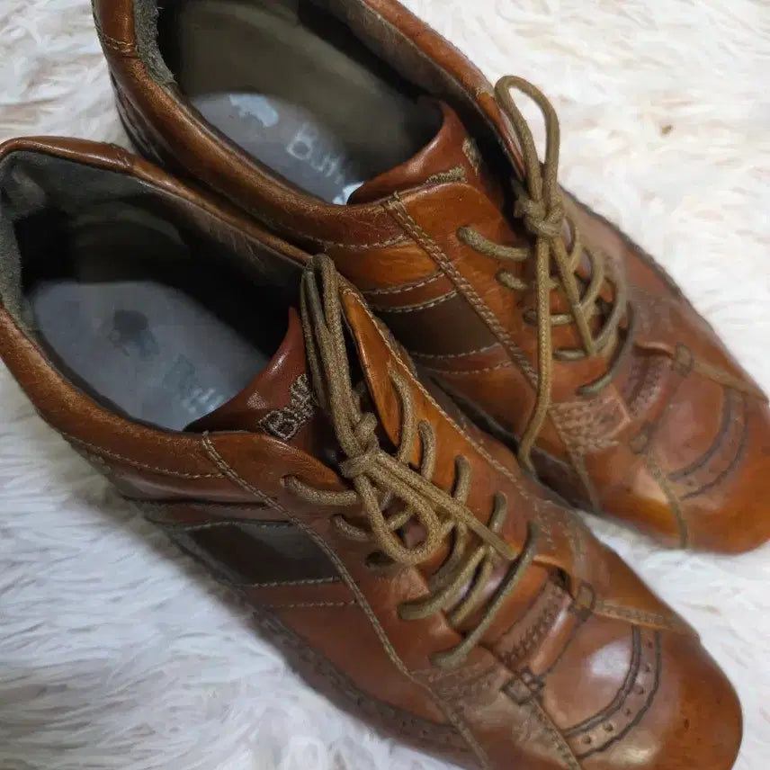 [BUNJANG] Buffalo Men's Genuine Leather Shoes Brown Size 250 / 250. 버팔로 남성 통가죽 구두 브라운