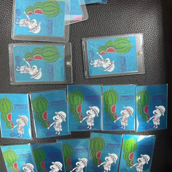[BUNJANG] One Piece Watermelon Luffy Oda Signed Card Set (17 cards) / 원피스 수박루피 오다싸인 카드 판매합니다 (17장)