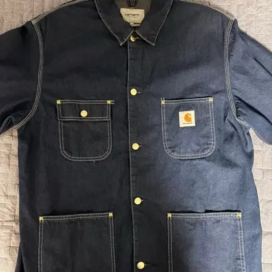 [BUNJANG] Carhartt WIP Norco Denim OG Chore Coat Blue One Wash / 칼하트 WIP 노르코 데님 OG 초어 코트 블루 원 워시 - 스프