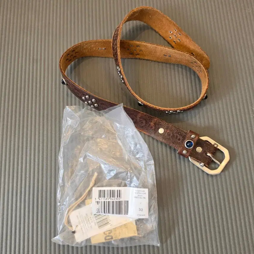 [BUNJANG] RRL (Double RL) Lasko Studded Belt Brown / rrl 더블알엘 라스코 스터드 벨트 브라운 30