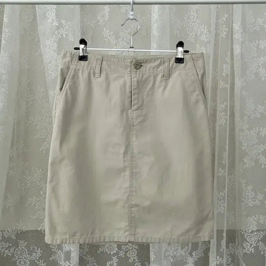[BUNJANG] Polo Jeans Cotton Skirt Beige / 64-92) 폴로 진스 코튼 스커트 베이지