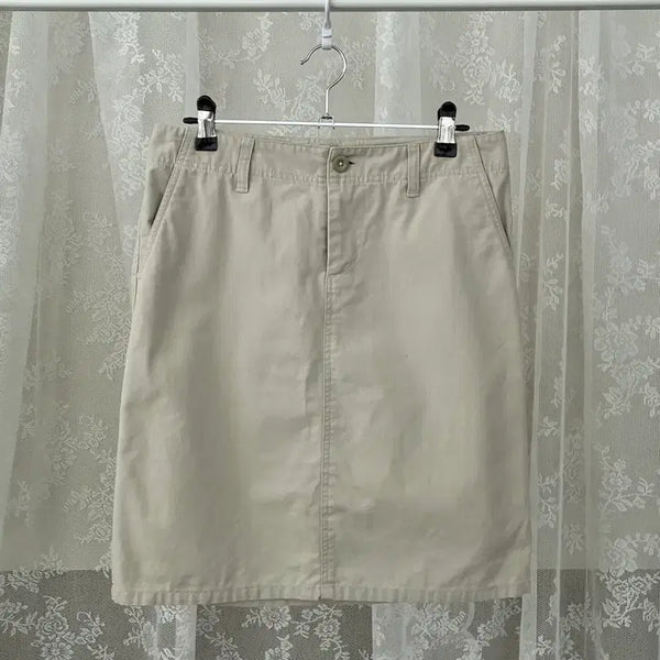 [BUNJANG] Polo Jeans Cotton Skirt Beige / 64-92) 폴로 진스 코튼 스커트 베이지