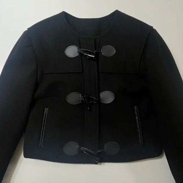 [BUNJANG] Cropped Duffle Coat / 크롭 떡볶이코트