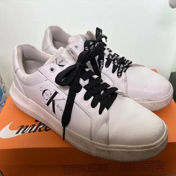 [BUNJANG] Calvin Klein White Sneakers / 켈빈클라인 스니커즈