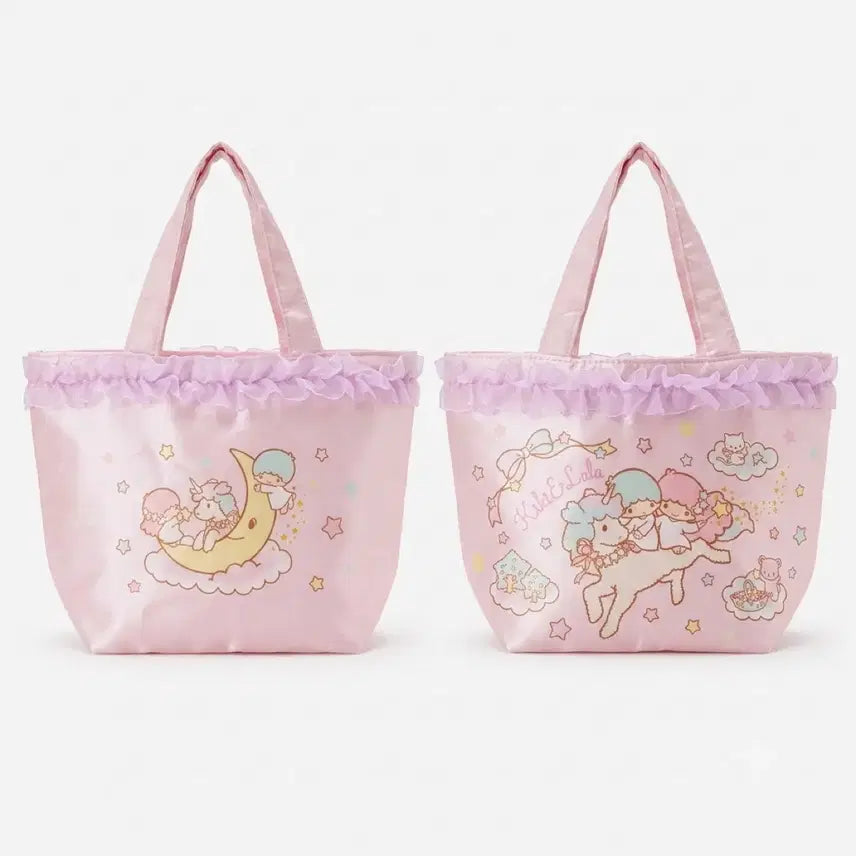 [BUNJANG] Sanrio Kiki & Lala Pink Tote Bag / 산리오 정품 새상품 키키앤라라 핑크 토트백
