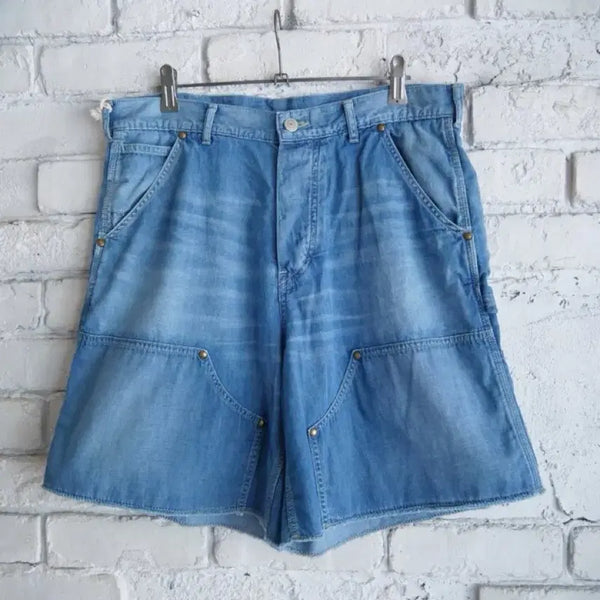 [BUNJANG] Maatee&Sons Indigo Short Painter Pants / 마티앤선즈 maatee&sons 숏페인터 인디고 1