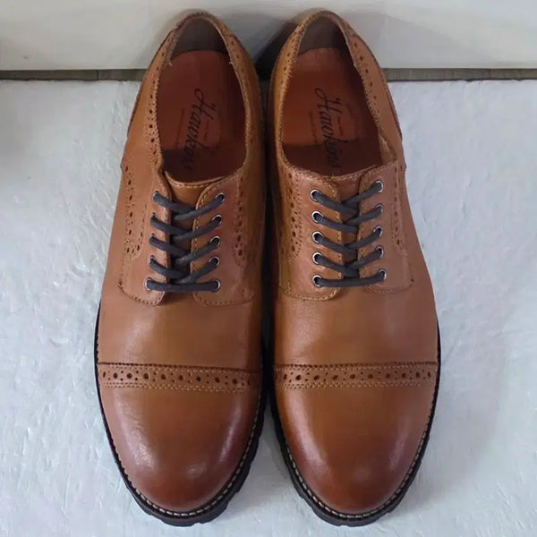 [BUNJANG] Hawkins Wingtip Cap Toe Oxfords Brown / [275] 호킨스 윙팁 캡토 구두 브라운ㅡ단종매물,최저가