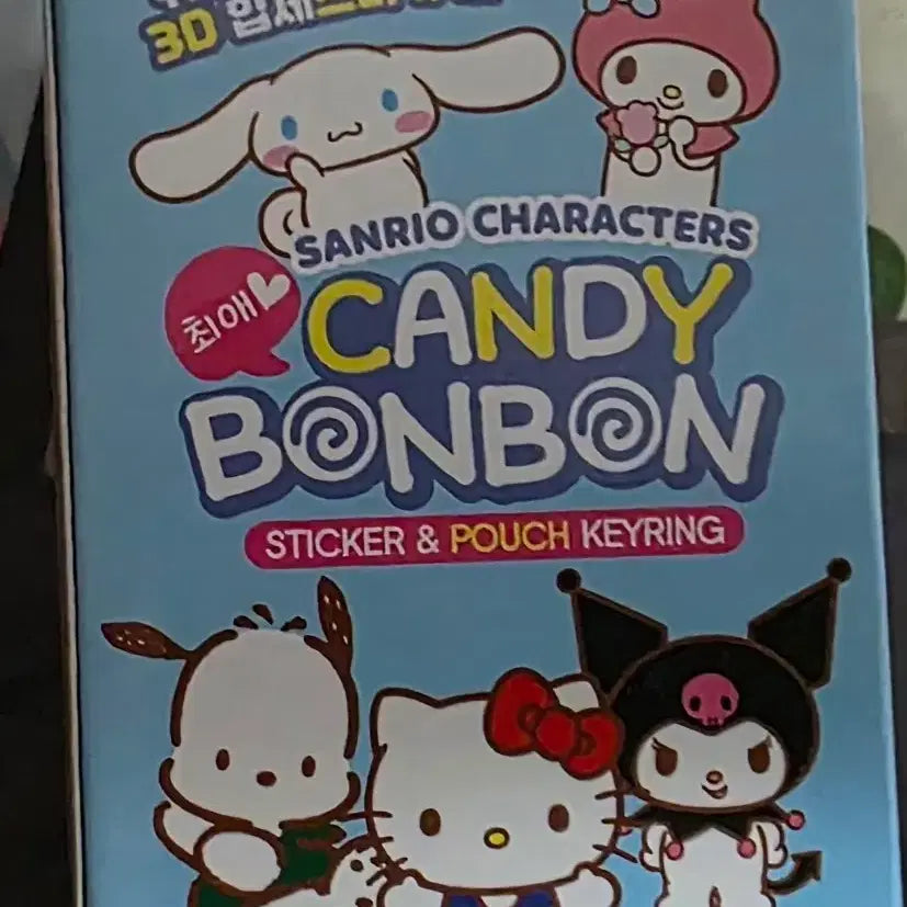 [BUNJANG] Sanrio Pochacco Candy Bonbon Sticker and Pouch Keychain / 산리오 포차코 캔디봉봉 스티커 앤 파우치 키링
