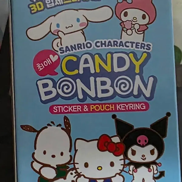[BUNJANG] Sanrio Pochacco Candy Bonbon Sticker and Pouch Keychain / 산리오 포차코 캔디봉봉 스티커 앤 파우치 키링
