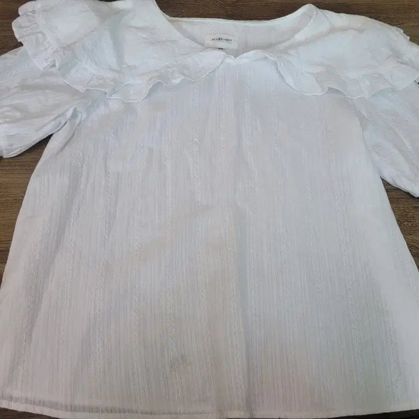 [BUNJANG] Sera Frill Collar Blouse / 쎄라카라블라우스F