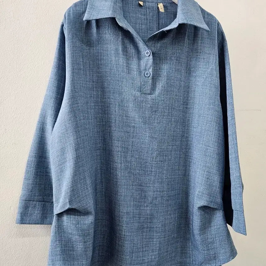 [BUNJANG] Muzak 8-Length Sleeve Summer Shirt / 새제품 무자크 여름셔츠 8부정도