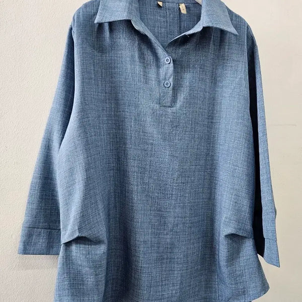 [BUNJANG] Muzak 8-Length Sleeve Summer Shirt / 새제품 무자크 여름셔츠 8부정도