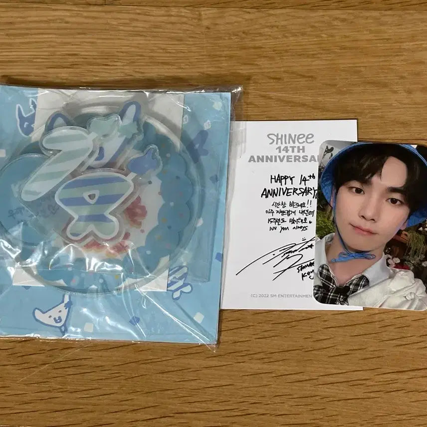 [BUNJANG] SHINee Key 14th Anniversary Acrylic Stand Unsealed / 샤이니 키 14주년 아크릴 스탠드(포카O) 개봉