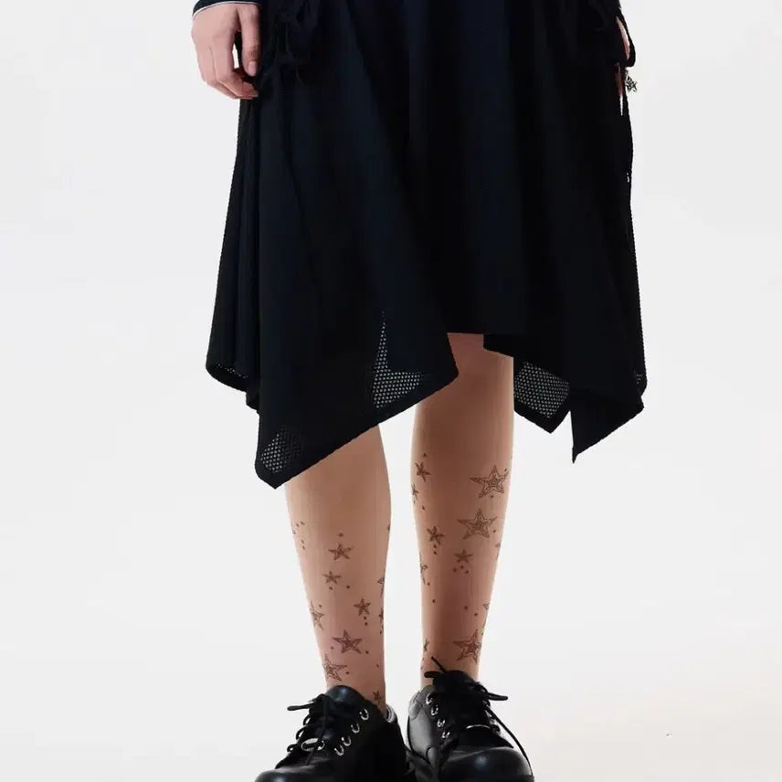 [BUNJANG] Love is True Layered Skirt Black / 러브이즈트루 레이어드 스커트 블랙