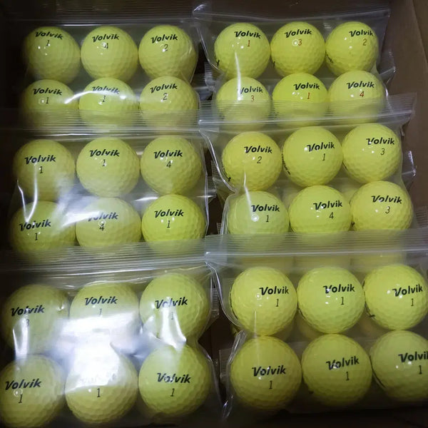 [BUNJANG] Volvik A-Grade Used Golf Balls (120 Count) - Matte & Glossy Colors / 볼빅 A급 유광 무광 컬러 로스트볼 120구 중고골프공 -무료배송-