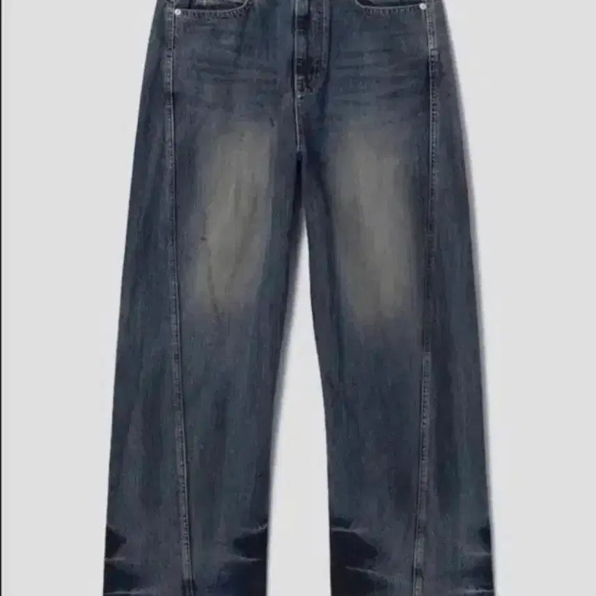 [BUNJANG] Juun.J Dirty Denim Oblique Denim Pants / [48,50] 준지 더티데님 오블리크 데님팬츠