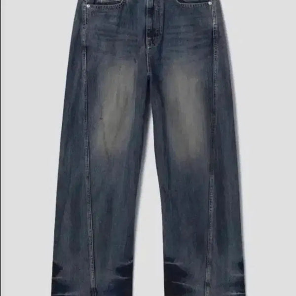 [BUNJANG] Juun.J Dirty Denim Oblique Denim Pants / [48,50] 준지 더티데님 오블리크 데님팬츠