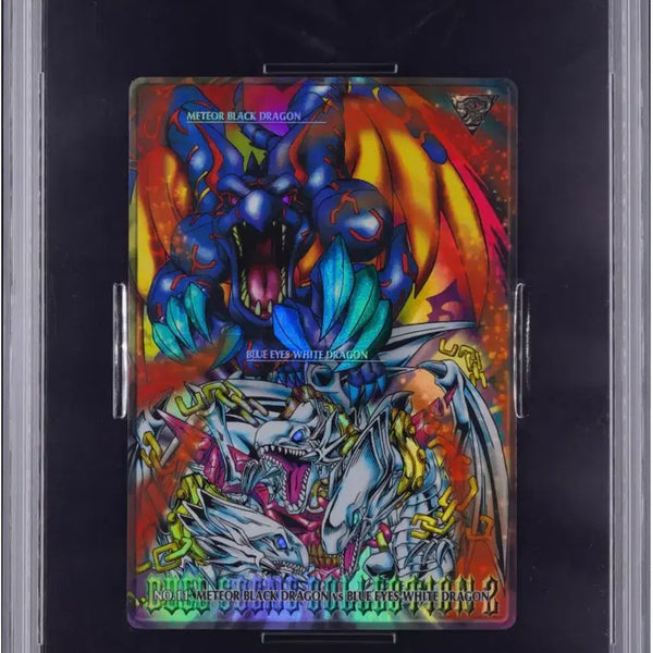 [BUNJANG] Yu-Gi-Oh! Bandai Jumbo Carddass Meteor Black Dragon vs. Blue-Eyes White Dragon PSA 6 / 유희왕 점보카드 반다이 메테오블랙드래곤 vs 푸른눈의백룡