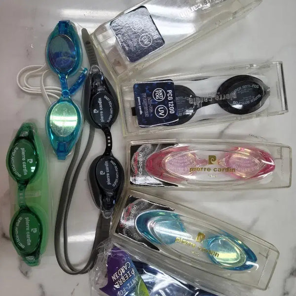 [BUNJANG] Pierre Cardin Swimming Goggles & Caps Set (New) / 쇼핑몰 폐업 재고정리해요 피에르가르뎅 수경,수모[새상품]