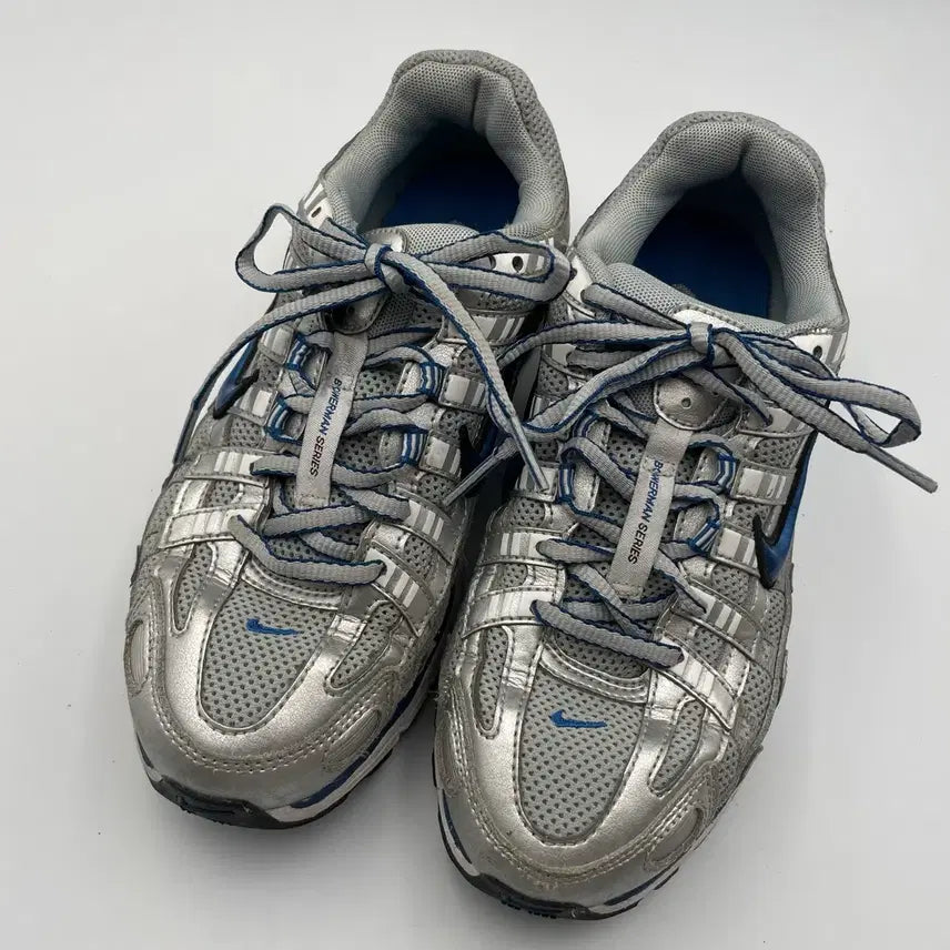[BUNJANG] Nike P-6000 Women's Sneakers - Silver/Blue / 나이키 P-6000 여성 운동화 신발 230