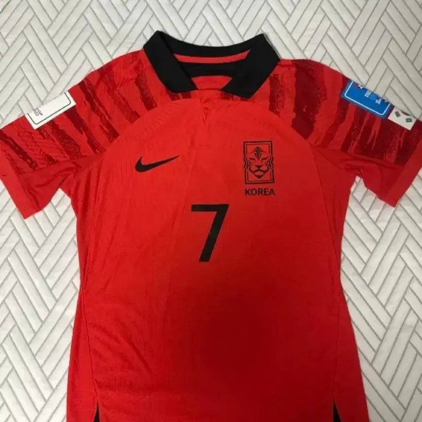 [BUNJANG] Heung Min Son 2022 Qatar World Cup Authentic Full-Marking Jersey / 카타르 월드컵 손흥민 풀마킹 유니폼 어센틱