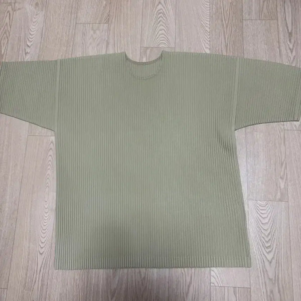 [BUNJANG] Homme Plissé Issey Miyake Khaki Short Sleeve T-Shirt Size 3 / 옴므플리세 카키 반팔티 3