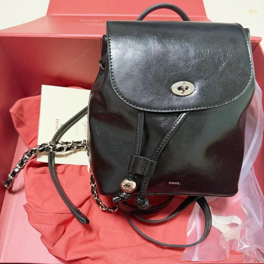 [BUNJANG] Denu Women's Backpack Black / Denu 여성 백팩 블랙 새상품 데뉴