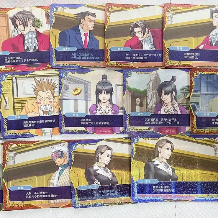 [BUNJANG] Gyakusaiven Kayou Card R Set (14 types) / 역전재판 kayou 카드 R 14종 대사카드 올클 일괄판매