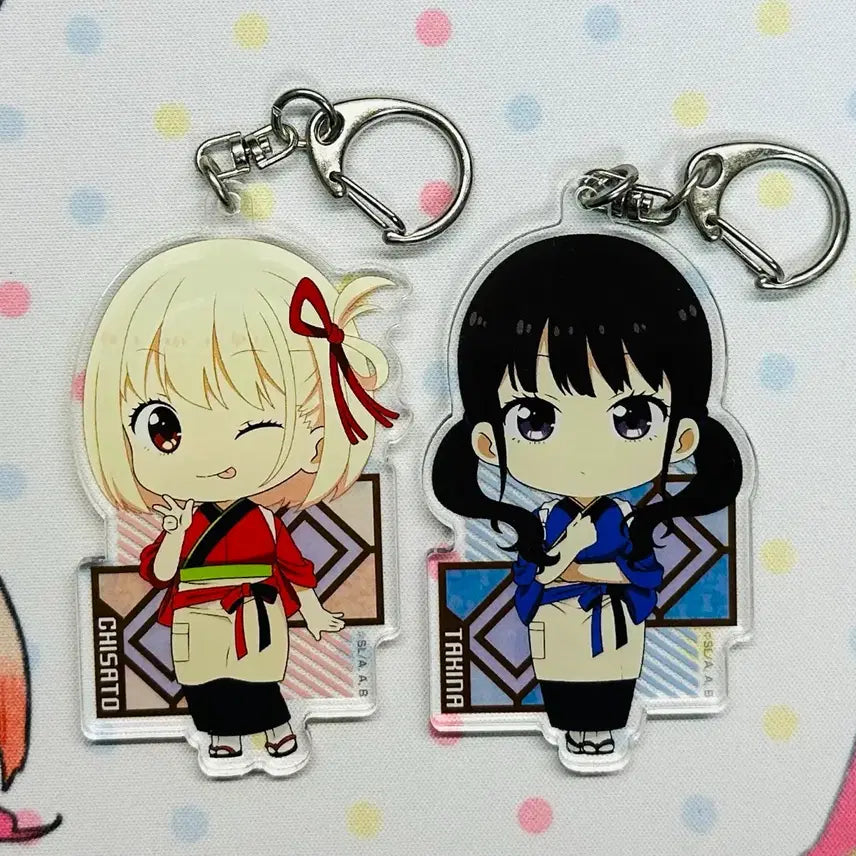 [BUNJANG] Lycoris Recoil Chisato Takina Acrylic Keyring Bundle Set / 리코리스 리코일 리코리코 치사토 타키나 아크릴 키링 일괄세트