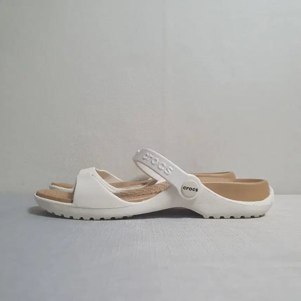 [BUNJANG] Crocs Cleo V Sandals Oyster Gold / 240mm 크록스 클레오 V 샌들 오이스터 골드