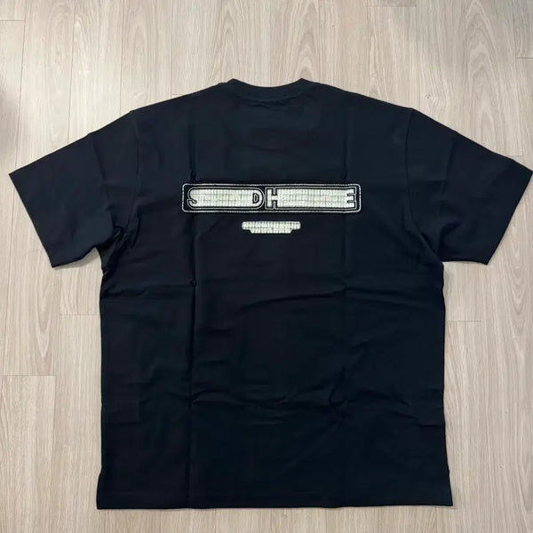 [BUNJANG] Solid Homme Basic Logo Short Sleeve T-Shirt Black / 솔리드옴므 반팔 50 새상품 블랙