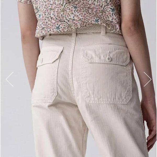 [BUNJANG] URBANIC30 Fatigue Pants Cream S / 얼바닉30 퍼티그 팬츠 크림 S